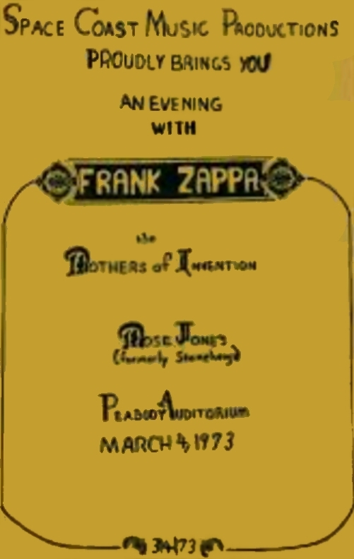 04/03/1973Peabody Auditorium, Daytona Beach, FL